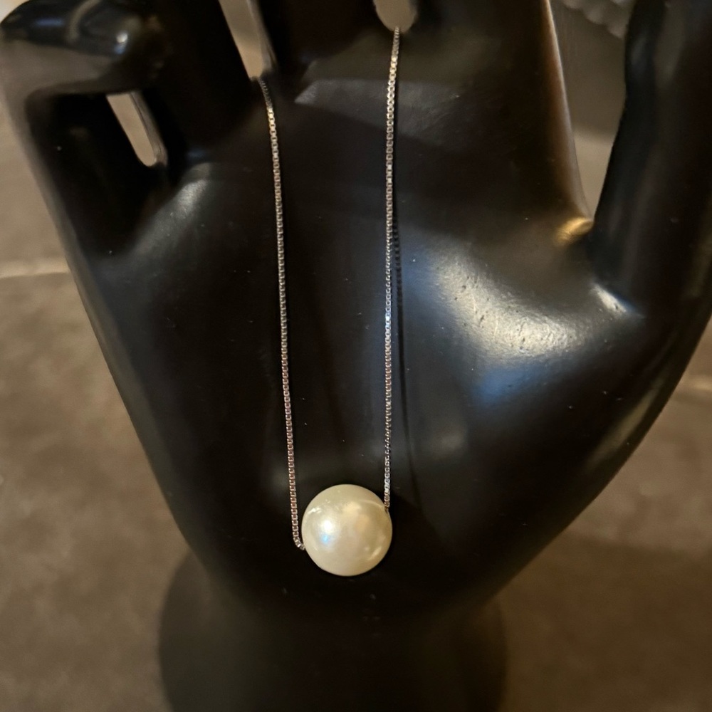 Mother of Pearl Necklace by Island Sense (.925 Silver)